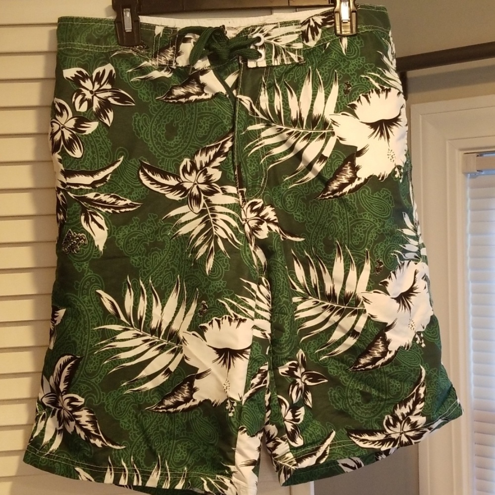 Men's tropical swim shorts